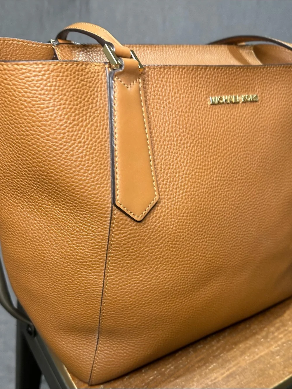 Michael Kors Kimberly Pebbled Leather Tote Bag